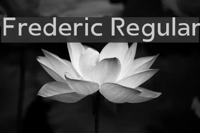 Frederic Regular Font examples