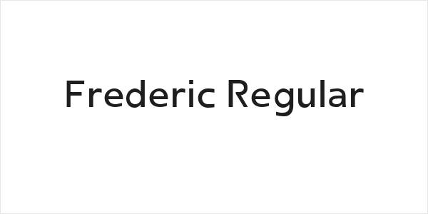 Frederic Regular Logo