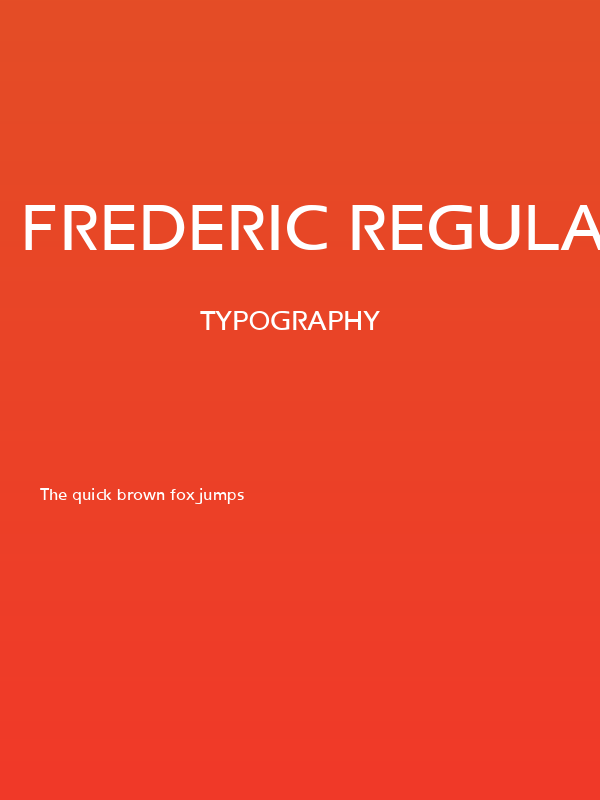 Frederic Regular Poster