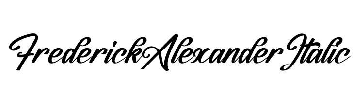 Frederick Alexander Italic  フリーフォントのダウンロード