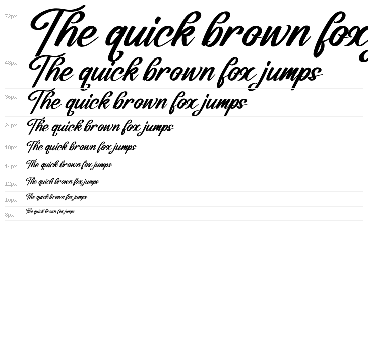 Frederick Alexander Italic Waterfall