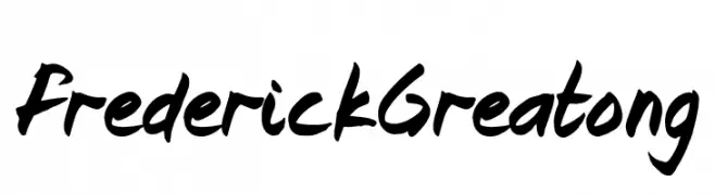 Frederick Greatong  Frei Schriftart Herunterladen