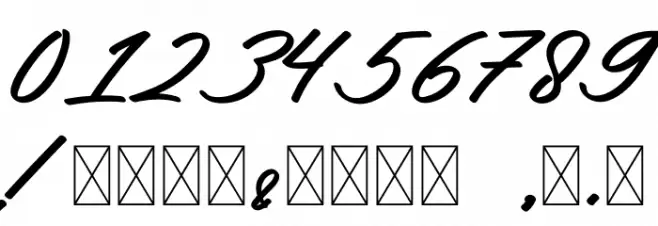 FrederickFree Font OTHER CHARS