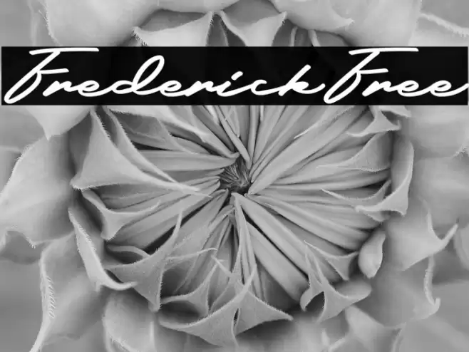 FrederickFree Font examples
