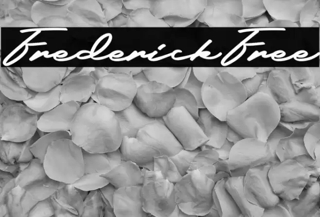FrederickFree Font examples
