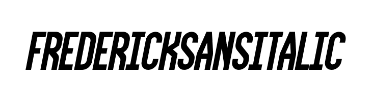 FrederickSans Italic  Free Fonts Download