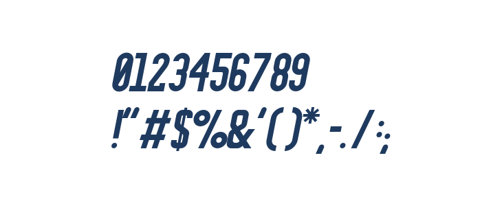 FrederickSans Italic Other Characters