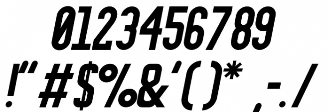 FrederickSans Italic Font OTHER CHARS