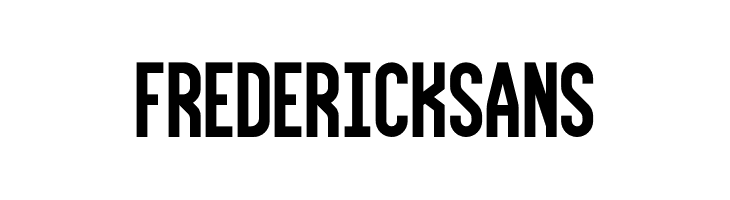 FrederickSans  フリーフォントのダウンロード