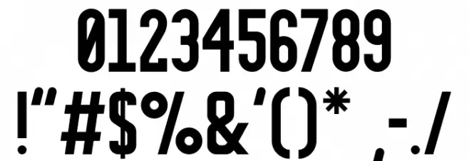 FrederickSans Font OTHER CHARS