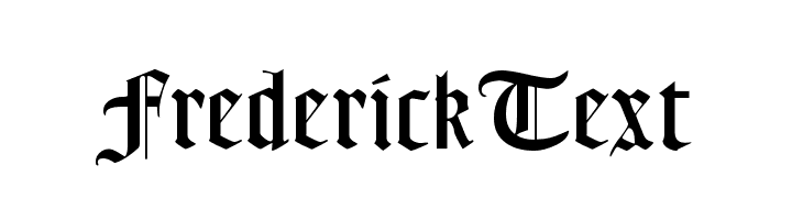 FrederickText  नि: शुल्क फ़ॉन्ट्स डाउनलोड