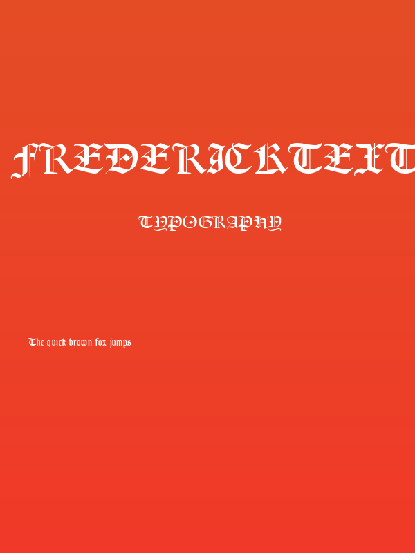 FrederickText Poster