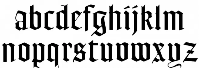 FrederickText خط أحرف صغيرة