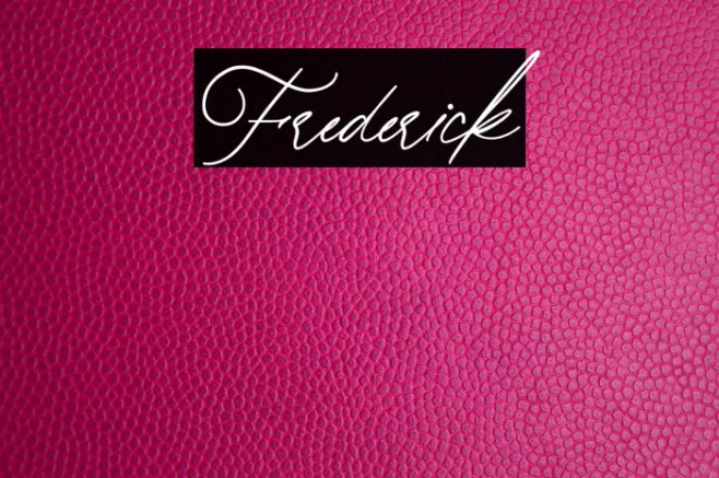 Frederick Example 1