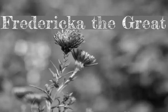 Fredericka the Great Font examples