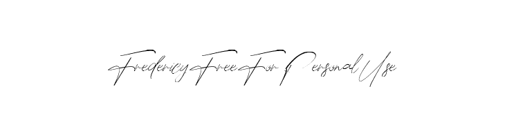 Fredericy Free For Personal Use  les polices de caractères gratuit tlcharger