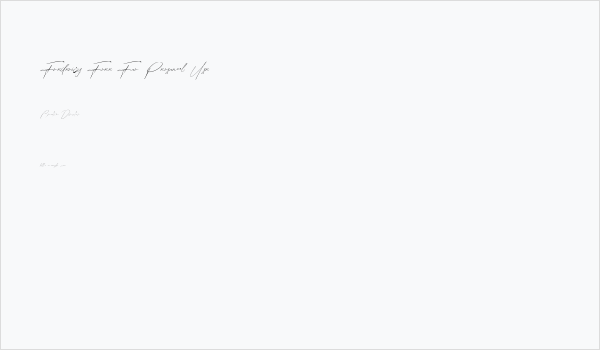 Fredericy Free For Personal Use Business Card