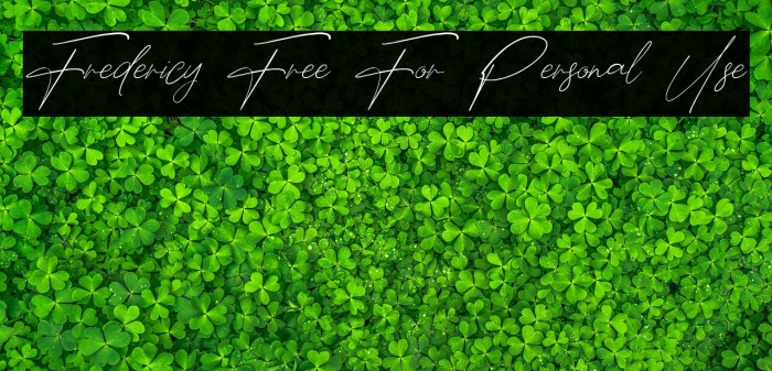 Fredericy Free For Personal Use Example 2
