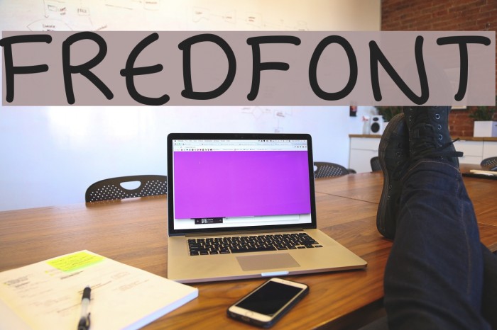 Fredfont Font examples