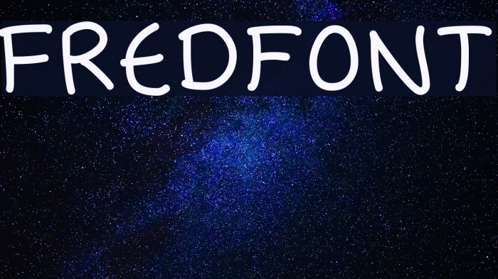 Fredfont Font examples