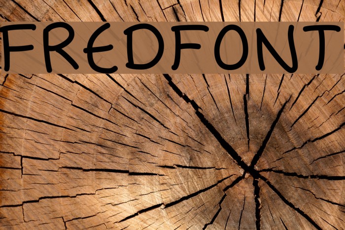 Fredfont Font examples
