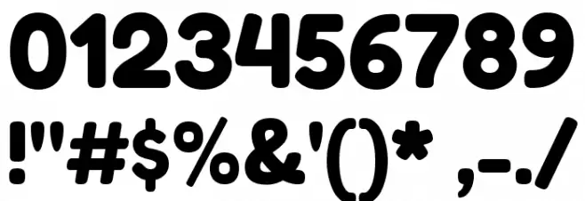 Fredoka One Regular Font OTHER CHARS