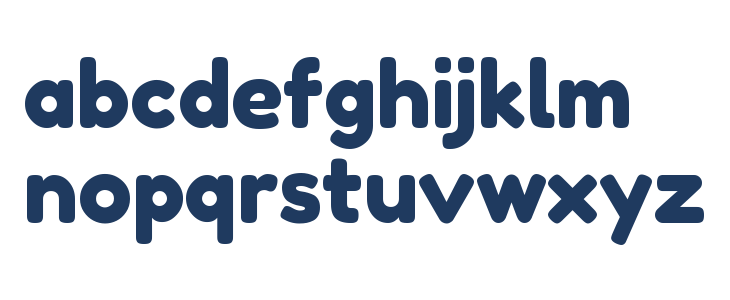 Fredoka One Regular Lowercase