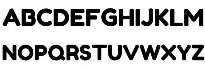 Fredoka One Regular Schriftart Groß