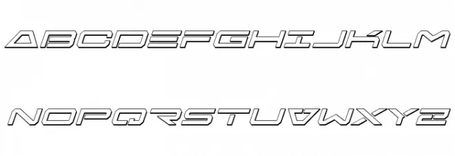 Free Agent 3D Italic Polices MAJUSCULES