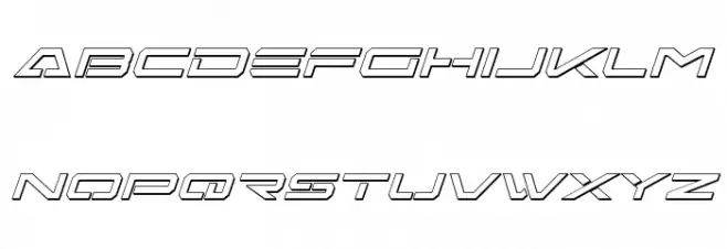 Free Agent 3D Italic Шрифта строчной