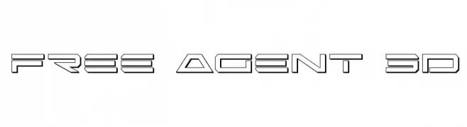 Free Agent 3D  Descarca Fonturi Gratis