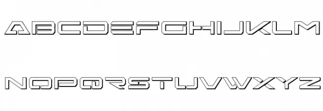 Free Agent 3D 字体 小写