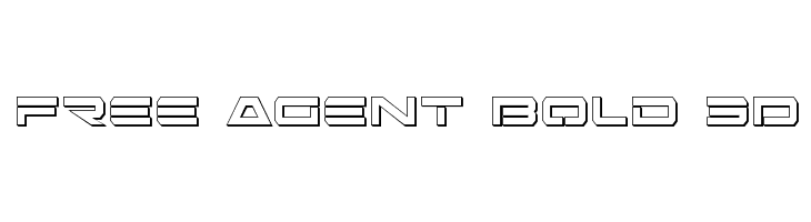 Free Agent Bold 3D  لخطوط تنزيل