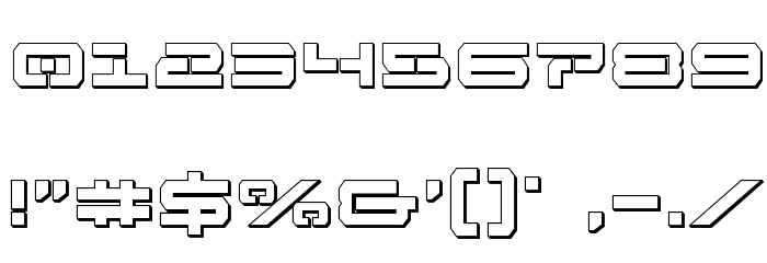 Free Agent Bold 3D Schriftart Anderer Schreiben