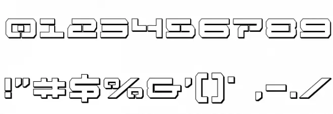 Free Agent Bold 3D Schriftart Anderer Schreiben