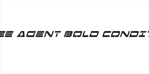 Free Agent Bold CondItal Logo
