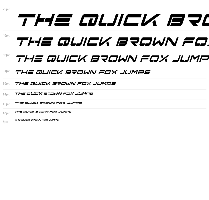 Free Agent Bold CondItal Waterfall