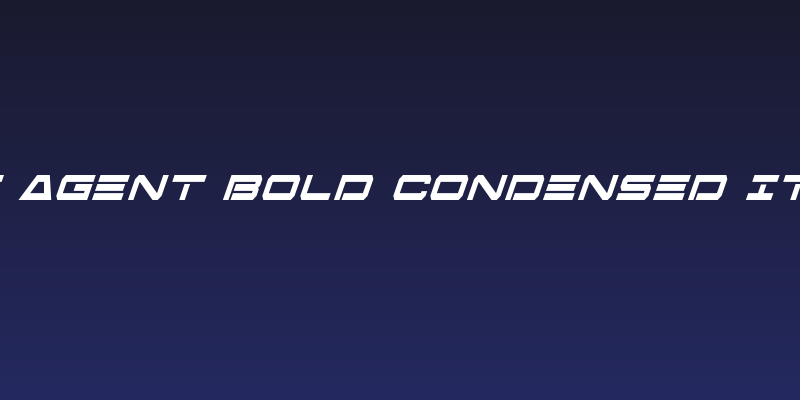 Free Agent Bold Condensed Italic Social Header