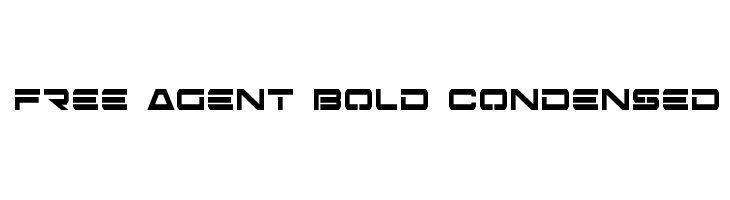 Free Agent Bold Condensed  Fuentes Gratis Descargar