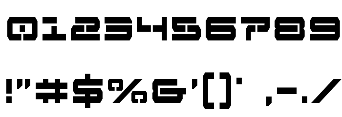 Free Agent Bold Condensed Font OTHER CHARS