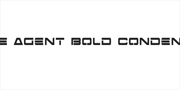 Free Agent Bold Condensed Logo