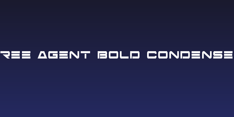 Free Agent Bold Condensed Social Header