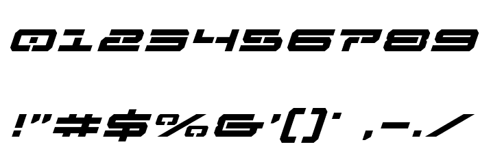 Free Agent Bold Expanded Italic Font OTHER CHARS