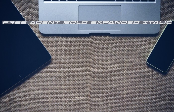 Free Agent Bold Expanded Italic Font examples