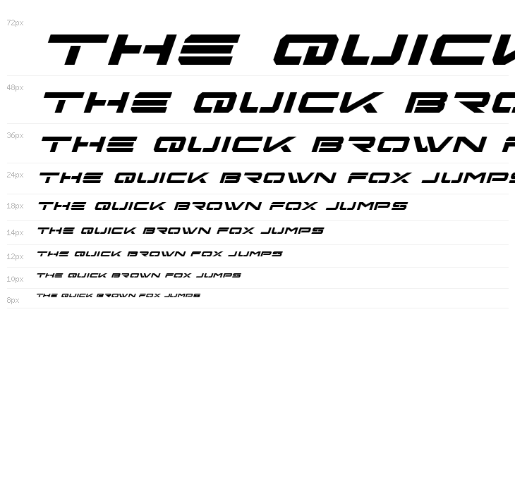 Free Agent Bold Expanded Italic Waterfall