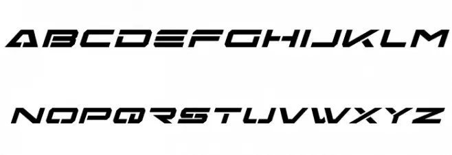 Free Agent Bold Expanded Italic Font LOWERCASE