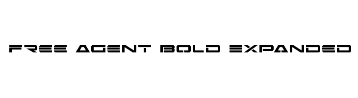 Free Agent Bold Expanded  Free Fonts Download