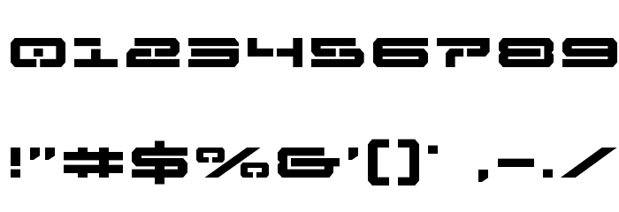 Free Agent Bold Expanded Font OTHER CHARS