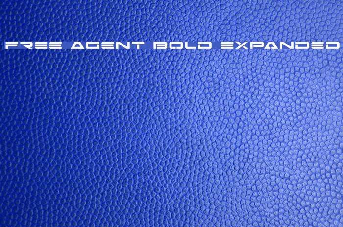Free Agent Bold Expanded Font examples