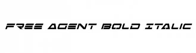 Free Agent Bold Italic  font caratteri gratis